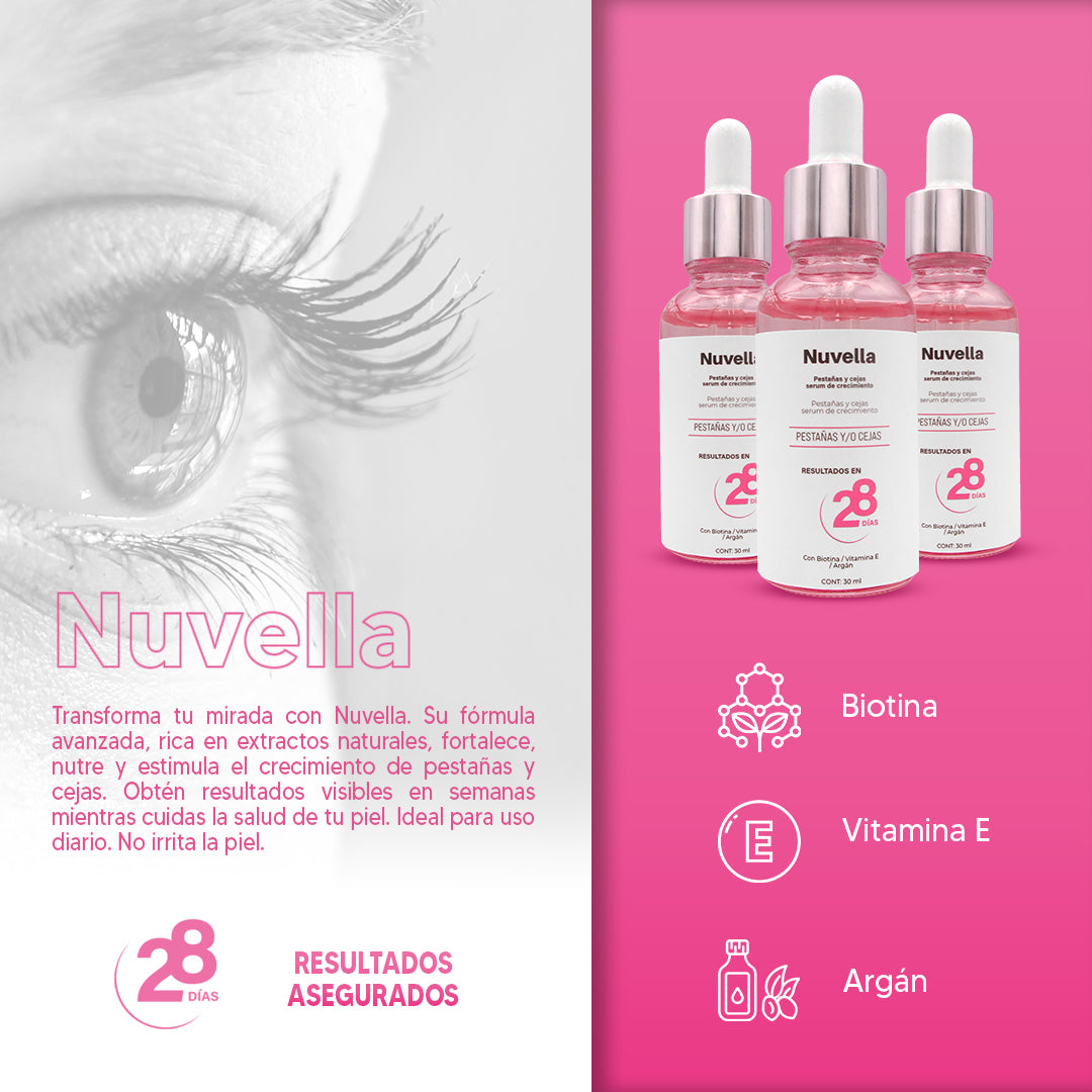 NUVELLA - SERUM DE PESTAÑAS Y CEJAS